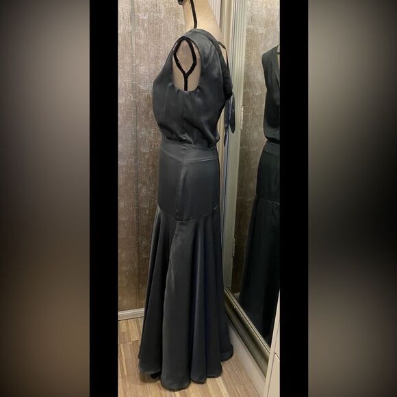 Fame and Partners Charcoal Maxi Dress, US4 - Picture 2 of 8